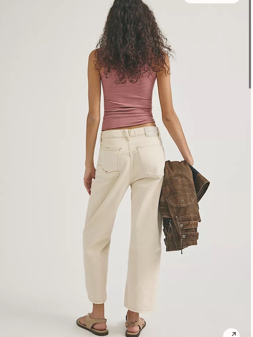 Free People Deep Trance Jeans in Cream - Picture 3 of 7